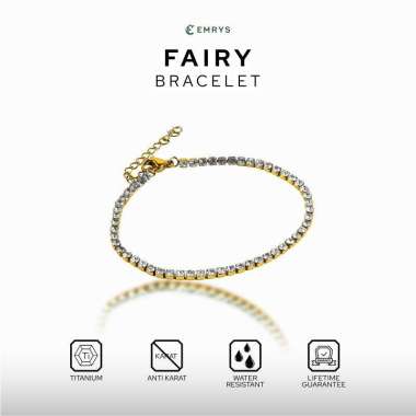 Emrys Bracelet FAIRY Gelang Rantai Permata Pria dan Wanita GOLD