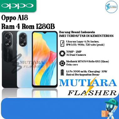 Oppo A18 Ram 4 Rom 128GB hitam