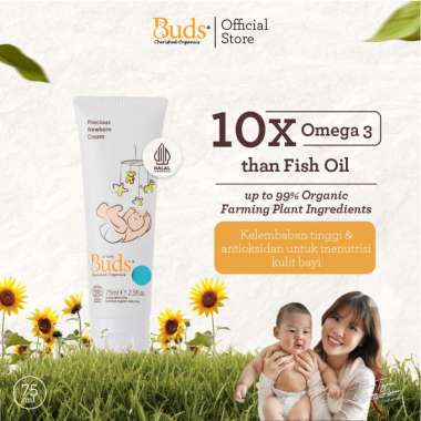 Buds Organics Precious Newborn Cream - Lotion atau Krim Perawatan Kulit Bayi dan Anak