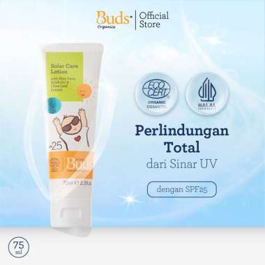 Buds Organics Solar Care Lotion - Sunblock Sunscreen Pelindung Kulit Bayi dan Anak dari Matahari