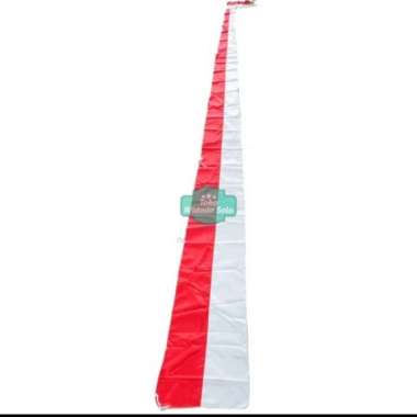 Bendera Umbul-umbul Layur 6 Meter Merah Putih (asli 5,6-5,8m)- 1 Buah UJUNG BENDERA