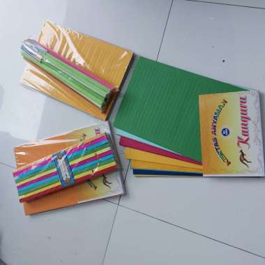 Kertas Anyaman 1cm Ukuran Folio - 1 Pack Isi 50 Set