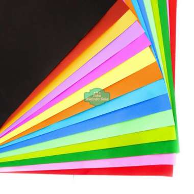 Kertas Asturo Satu Warna Dekorasi Prakarya Hias 40x60cm - 1 Lembar TIDAK ADA KODE Biru Tua