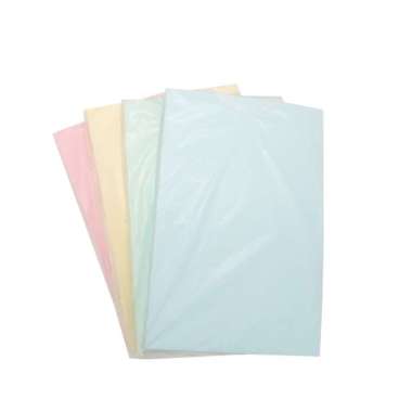 Kertas Cover Folio WARNA MUDA Biru Hijau Kuning Pink BC Indah F4 Sampul Jilid - 1 Pack Isi 100 Lemba