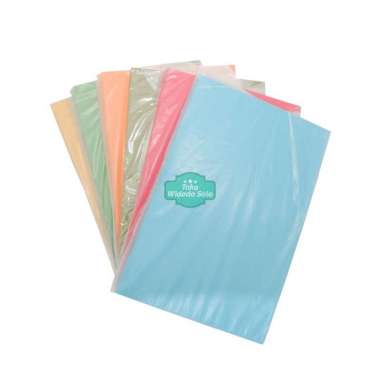Kertas Cover Folio WARNA TUA Merah Biru Hijau Oranye Coklat BC Indah F4 Sampul Jilid - 1 Pack Isi 10
