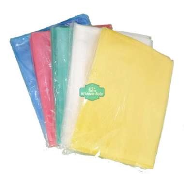 Map Plastik Kancing Folio Merah Putih Hijau Biru Kuning Benik - 1 Pack isi 12 Buah Merah