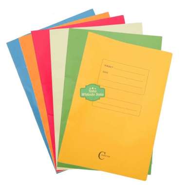 Map Kertas Buffalo Folio Snail Hecter F4 (Merah Hijau Kuning Biru) - 1 Buah Orange