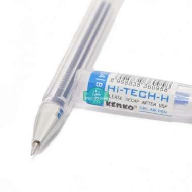 Pulpen Kenko Hi Tech H 0,4mm Hitam/ Biru Bolpoin Ballpoint Hi Tech Black/ Blue - 1 Buah 0,28 Hitam