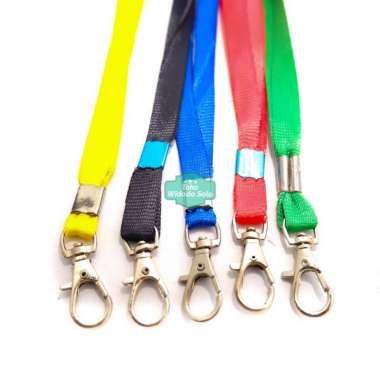 Tali Lanyard ID Card Gantungan Name Tag Cangkol - 1 Buah Biru