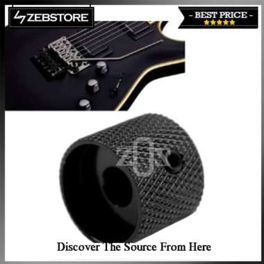Knob Gitar Metal Locking Black