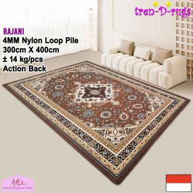 Tren-D-rugs Karpet jumbo eropa permadani motif turkey alas lantai ruang tamu 300 cm x 400 cm - NMs G