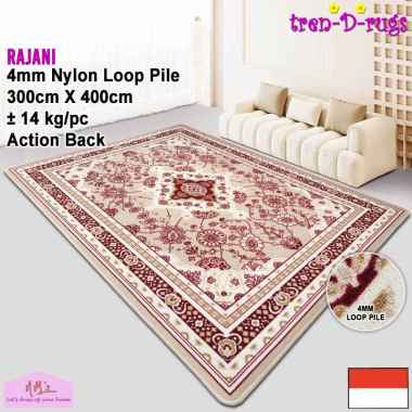 Tren-D-rugs Karpet jumbo eropa permadani motif turkey alas lantai ruang tamu 300 cm x 400 cm - NMs L