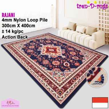 Tren-D-rugs Karpet jumbo eropa permadani motif turkey alas lantai ruang tamu 300 cm x 400 cm - NMs L