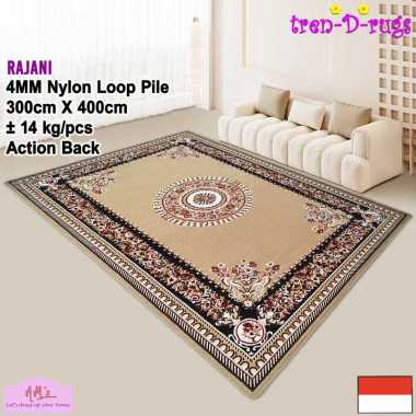 Tren-D-rugs Karpet jumbo eropa permadani motif turkey alas lantai ruang tamu 300 cm x 400 cm - NMs O