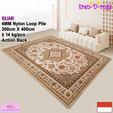 Tren-D-rugs Karpet jumbo eropa permadani motif turkey alas lantai ruang tamu 300 cm x 400 cm - NMs G