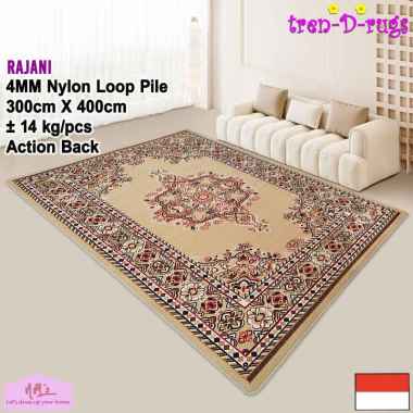 Tren-D-rugs Karpet jumbo eropa permadani motif turkey alas lantai ruang tamu 300 cm x 400 cm - NMs F