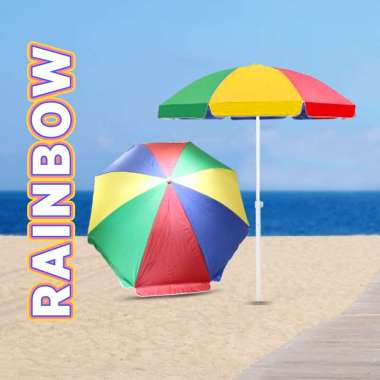 Goto Sunflow Payung Tenda Jualan Pantai Cafe Outdoor Besar Jumbo 200 CM RAINBOW