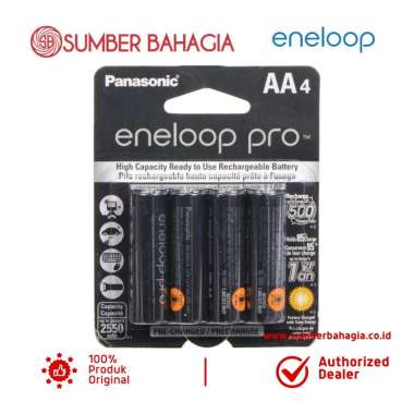 Sumber Bahagia - Eneloop PRO AA Baterai [2550 mAh/ 4pcs]