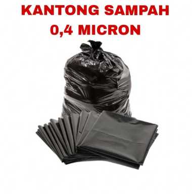 HD Plastik Sampah Trash Bag Kantong Sampah 0,4 Micron 50x75 Plastik Sampah