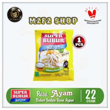 Bubur Instan Super Bubur BURYAM Seduh Rasa Ayam Sachet - 22 gr (Kemasan Satuan)