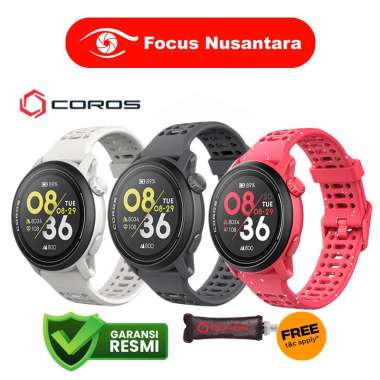 FOCUS NUSANTARA - COROS Pace 3 GPS Running Sport Watch Silicone Jam Tangan GARANSI RESMI Black