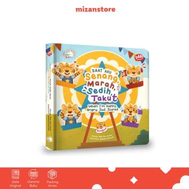 Mizan Buku Anak Seri Cerita Balita : Saat Aku Senang, Marah, Sedih, Takut Boardbook