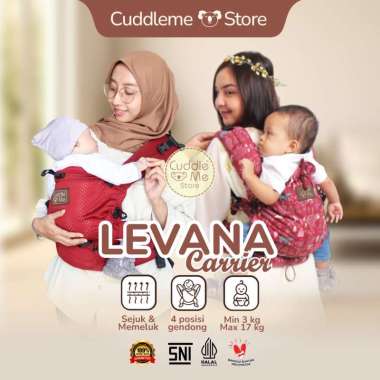 GENDONGAN BAYI - SSC M SHAPE ADJUSTABLE-CUDDLEME LEVANA MOTIF - Gendongan bayi SSC - Gendongan M Sha