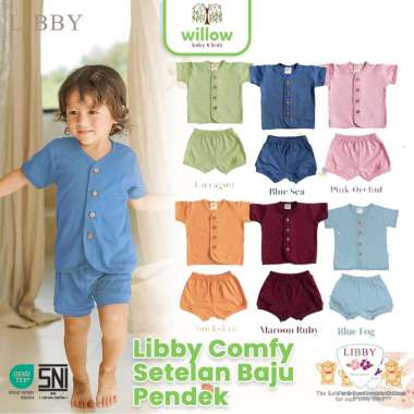 Setelan Bayi - Libby Comfy Set Baju Pendek 1-2Y Tarragon