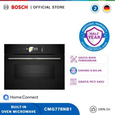 Bosch CMG778NB1 Built-in Microwave Oven / Microwave Oven Tanam Seri 8, Black