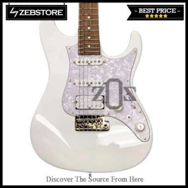 Pickguard Gitar Guitar Ibanez AZ Essentials White Pearl HSS 3 Ply