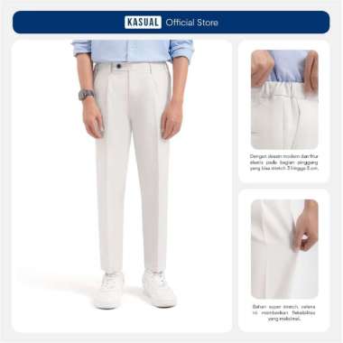 Kasual Celana Silver Smart Waist Ankle Prime M