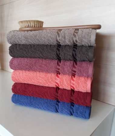 Edisi Spesial Bonus Angpao - Handuk Mandi Jumbo Premium 100% Cotton Combed Tebal 600 Gsm Lebar 70 x