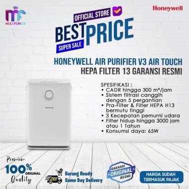 Honeywell Air Purifier V3 Air Touch Hepa Filter 13 Garansi Resmi Air Purifier