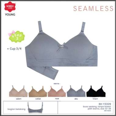 SOREX YOUNG BRA 3329 STEP 3 - BH REMAJA SEAMLESS Size 34/75