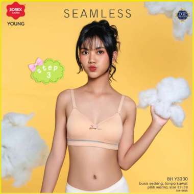 SOREX YOUNG BRA 3330 STEP 3 - BH REMAJA RAJUT SEAMLESS KAIT 3 Size 34/75