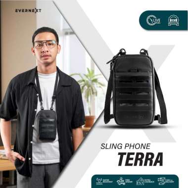 Evernext Sling Phone Waterproof Terra Sling Pouch Wallet Pria Wanita Hanging Wallet Anti Air Sling B