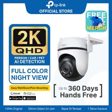 TP-Link Tapo C520WS 2K QHD CCTV Outdoor Pan/Tilt Security Wi-Fi Camera Starlight Color Night Vision