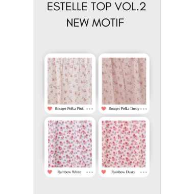 Harlow Kids Estelle Top Atasan Anak Perempuan XL Bouquet Polka Pink