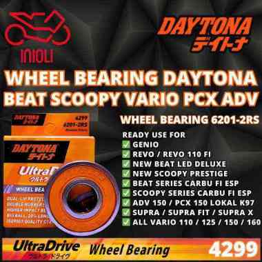 WHEEL BEARING DAYTONA SATRIA FU 150 SUPRA FIT SUPRA X 125 REVO 110 FI BEARING LAHER KLAHER RODA DEPA