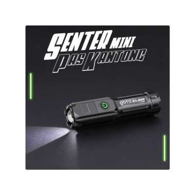 Goto Elior Flashlight Lampu Senter Kecil Mini LED Super Terang Outdoor