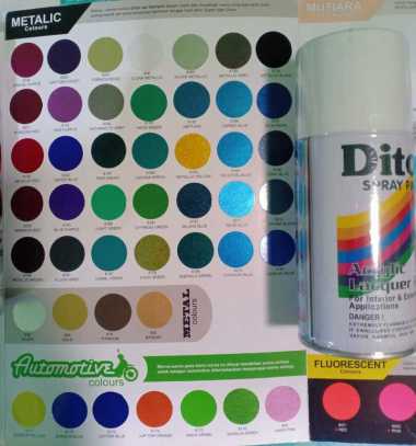 DITON Spray Paint Pilok Pilox Cat Semprot Warna Metallic 300cc / 300ml (Metalik, Glitter, Glossy) 83