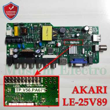 Mainboard LED TV Akari LE-25V89 25V89