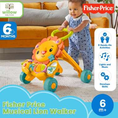 Mainan Motorik Anak - Fisher Price Musical Lion Walker