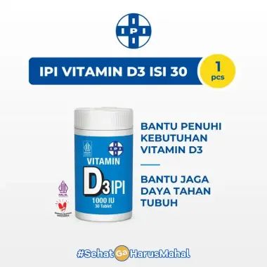 IPI VITAMIN D3 1000 IU/TAB 30'S BT