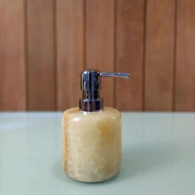 Botol Dispenser 150ml Sabun Cair Pump Batu Fosil Onyx Mewah