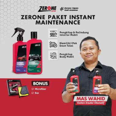 Zerone Japan Paket Pelindung & Pembersih Interior Eksterior Mobil Original
