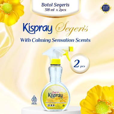 Kispray Segeris Pelembut & Pelicin Pakaian Botol Spray [318 mL] isi 2 Pcs