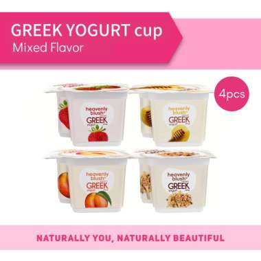 Heavenly Blush Greek Yogurt Cup Rasa Mixed [100gr x 4 pcs] Granola