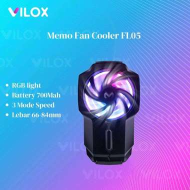 memo fl05 fan cooler cooling kipas pendingin hp gaming batre 700mah