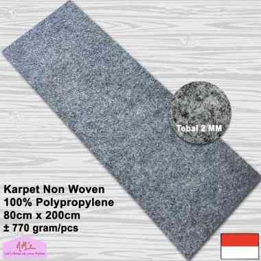 Miralon Karpet polos bludru non woven alas duduk masjid mushola pameran wedding 80 cm x 200 cm - NMs